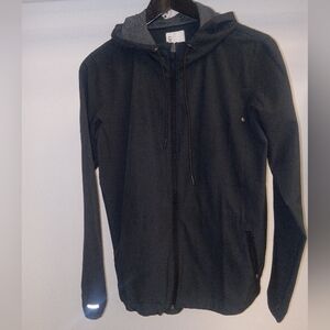 Vuori Black Full-Zip Hooded Jacket